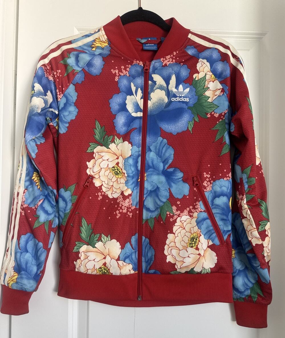 Adidas Originals X Farm Rio Chita Track Jacket Floral Women’s Size XS